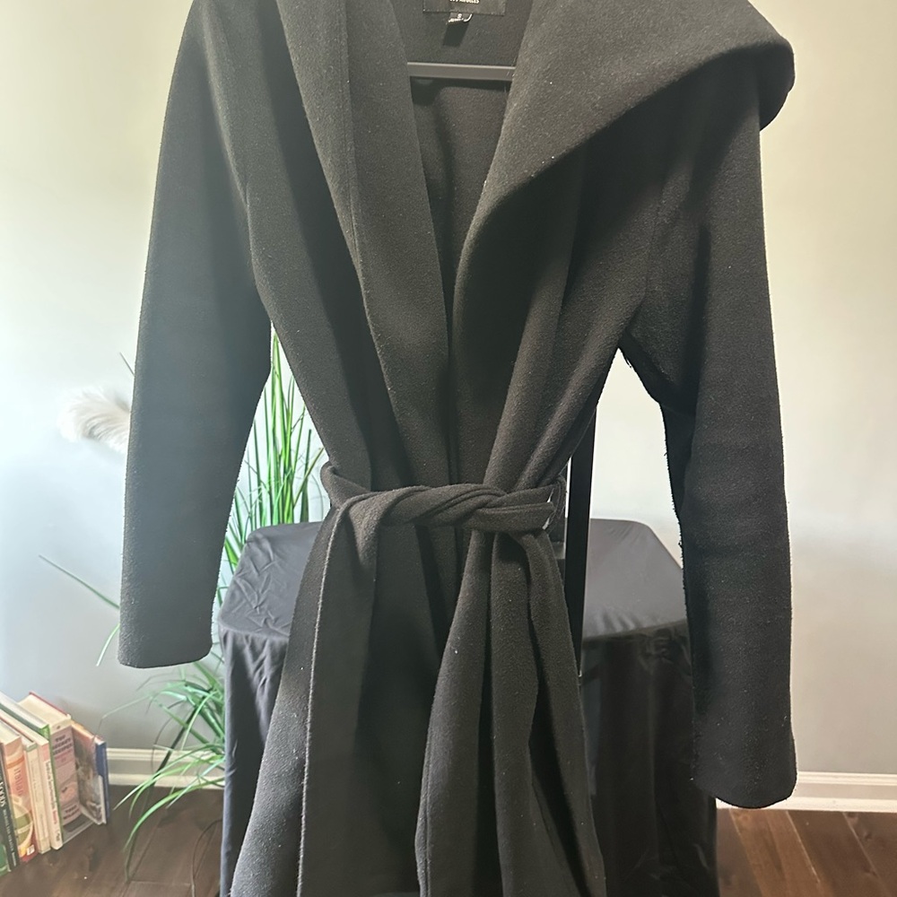 Haute Monde Black Trench Coat